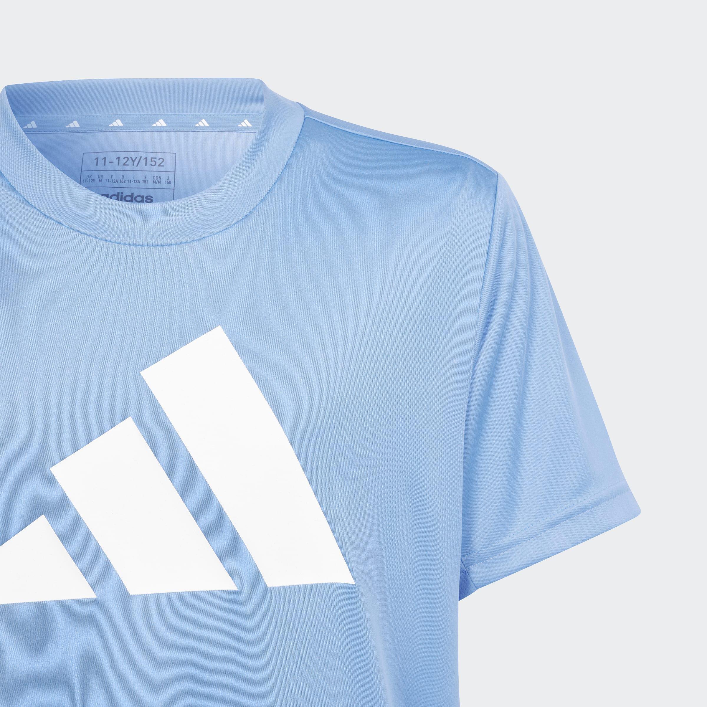 Unisex Kids Train Essentials AEROREADY Logo Regular-Fit T-Shirt, Blue, A901_ONE, large image number 3