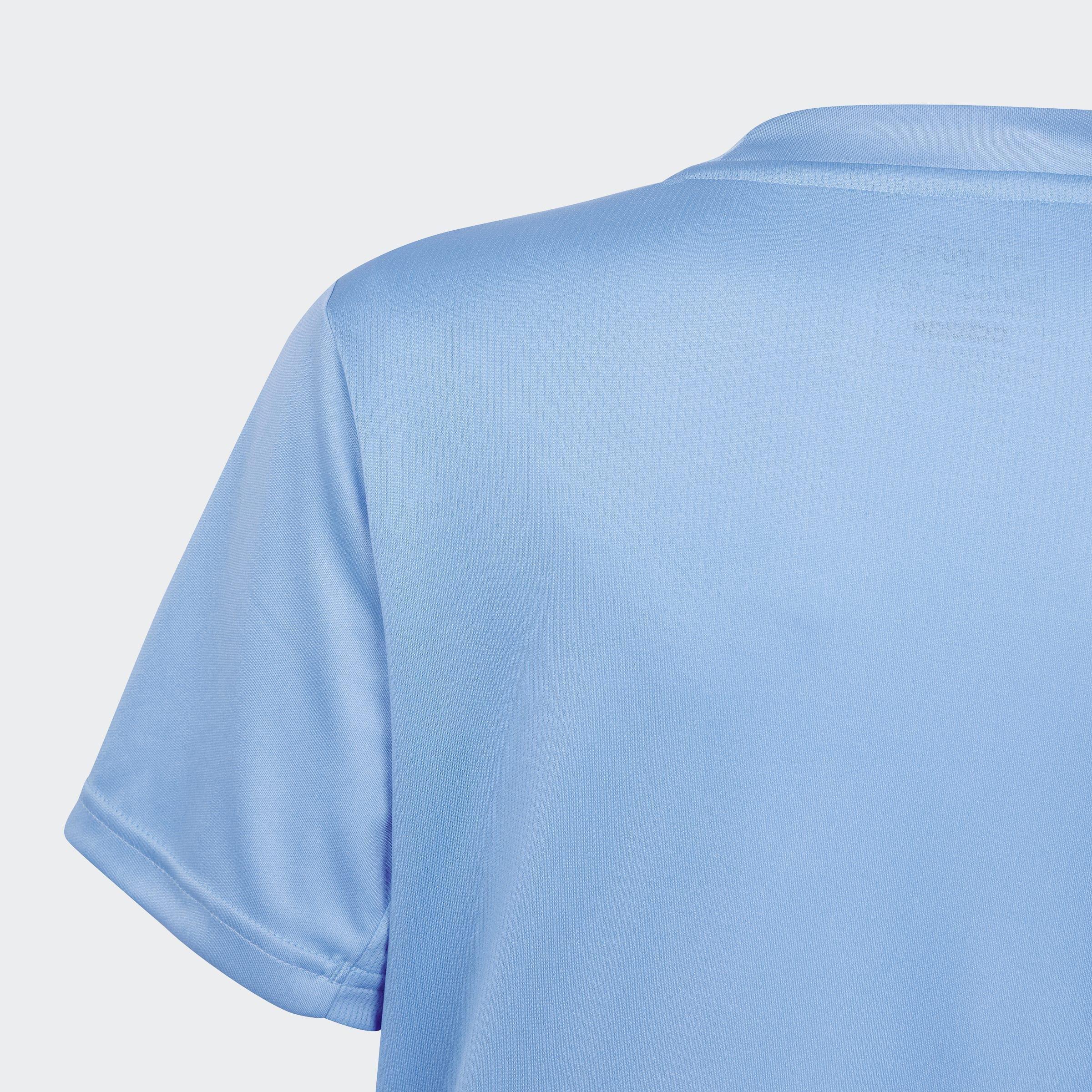 Unisex Kids Train Essentials AEROREADY Logo Regular-Fit T-Shirt, Blue, A901_ONE, large image number 4