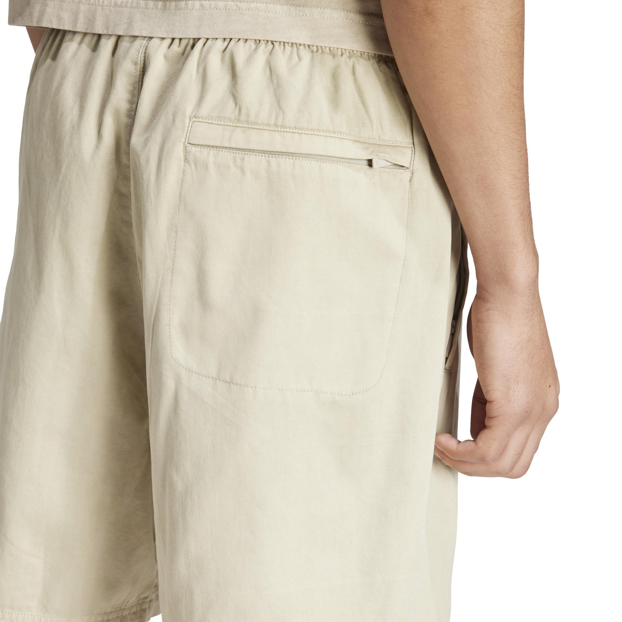 Trefoil Essentials+ Dye Woven Short, Beige, , large image number 4