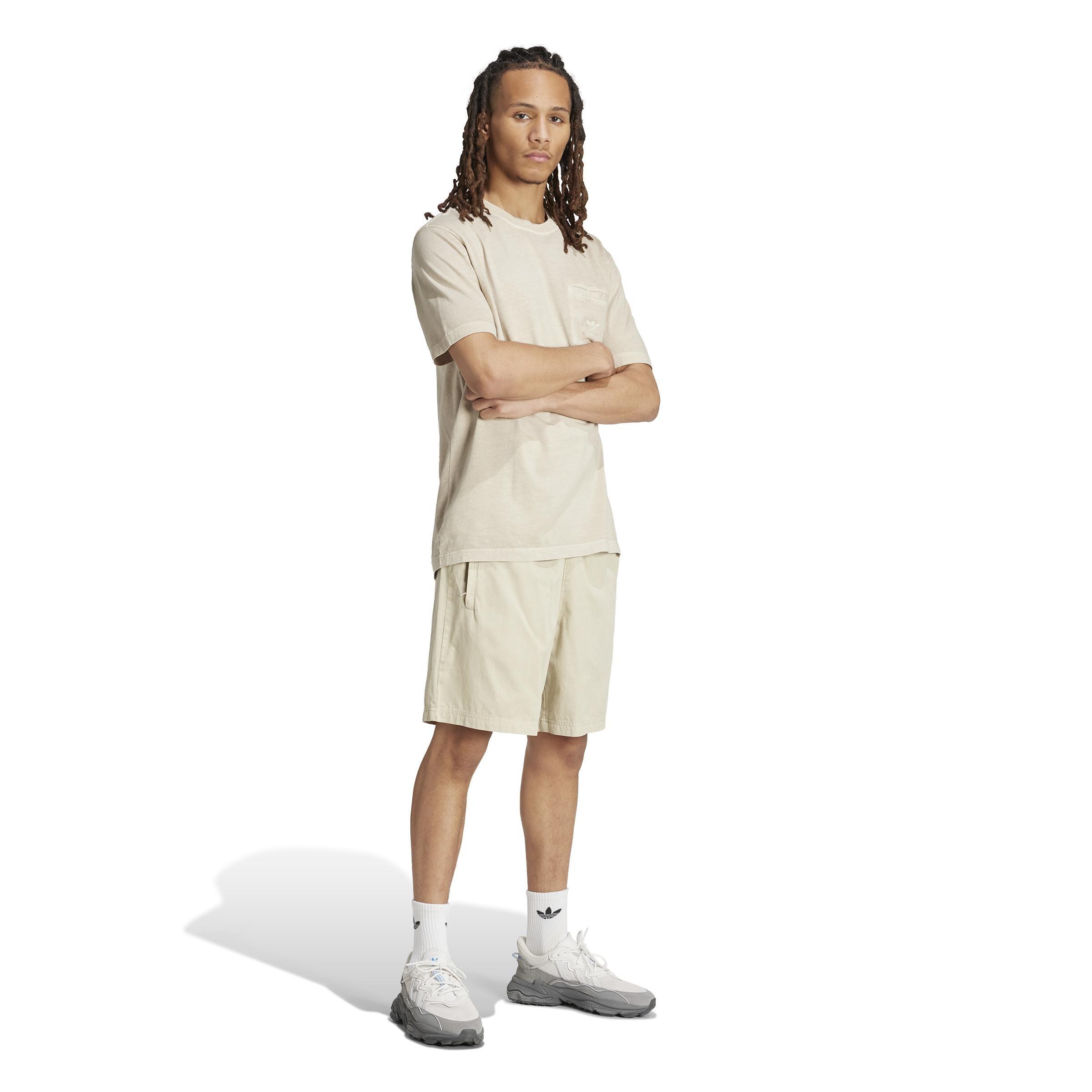 Trefoil Essentials+ Dye Woven Short, Beige, , large image number 8