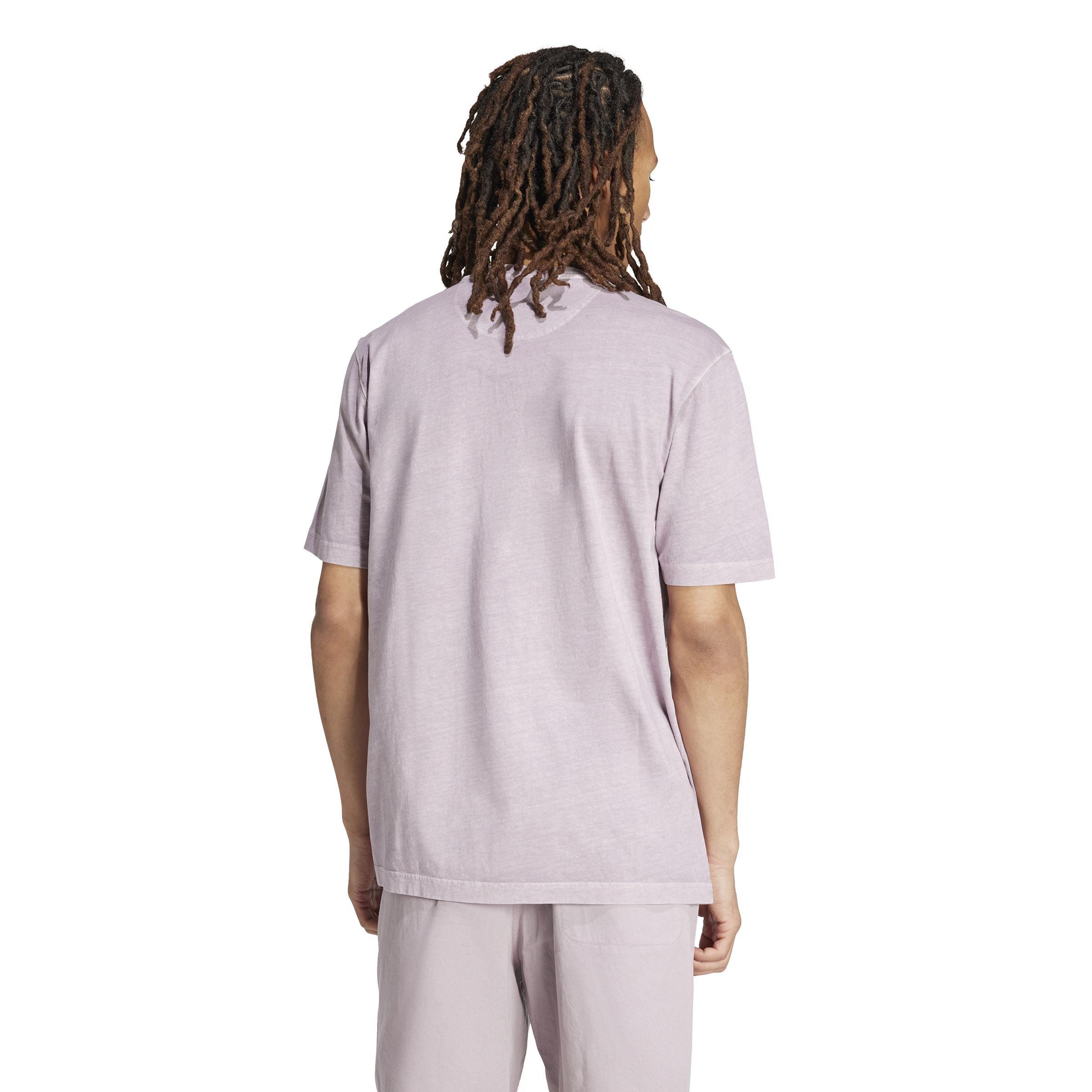 Trefoil Essentials + Dye Pocket T-Shirt, Purple, A901_ONE, large image number 2