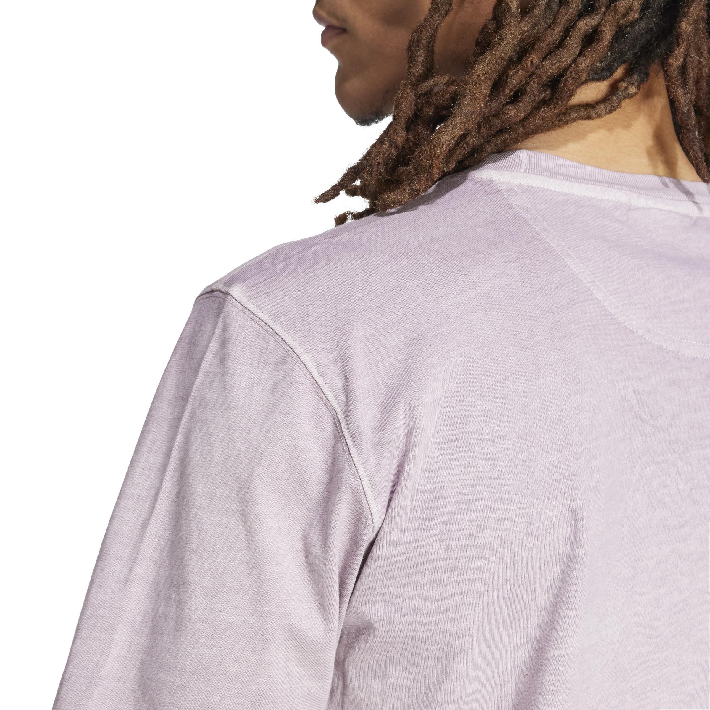 Trefoil Essentials + Dye Pocket T-Shirt, Purple, A901_ONE, large image number 3