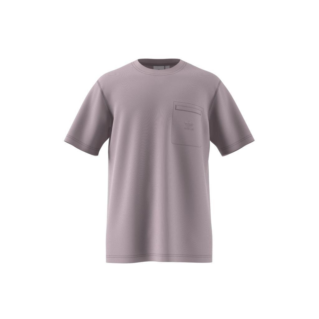Trefoil Essentials + Dye Pocket T-Shirt, Purple, A901_ONE, large image number 5
