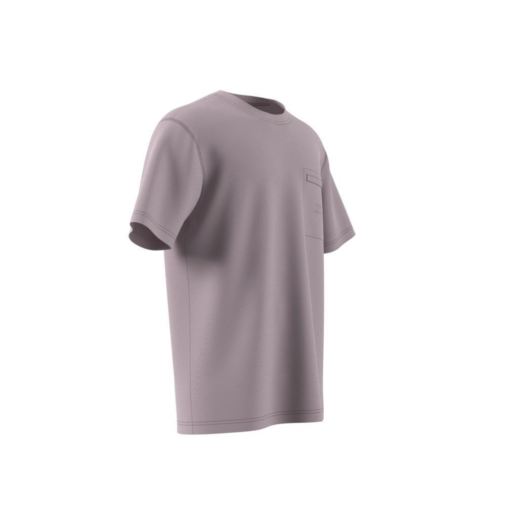 Trefoil Essentials + Dye Pocket T-Shirt, Purple, A901_ONE, large image number 9