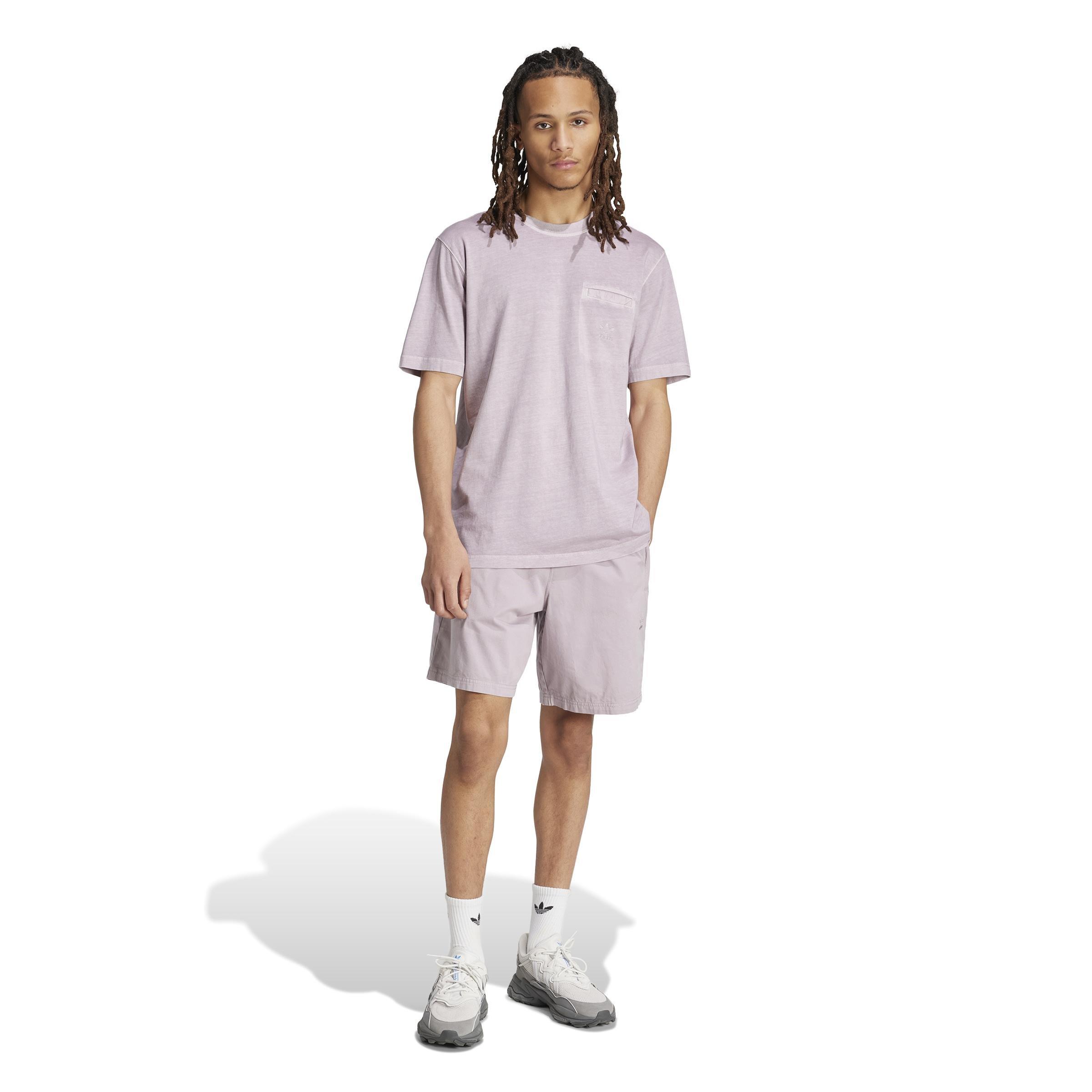 Trefoil Essentials + Dye Pocket T-Shirt, Purple, A901_ONE, large image number 10