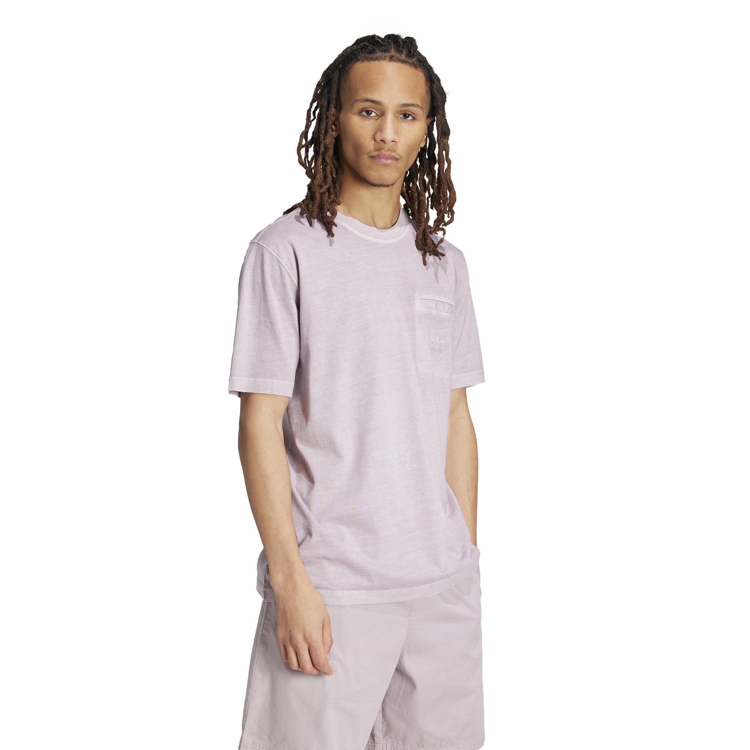 Trefoil Essentials + Dye Pocket T-Shirt, Purple, A901_ONE, large image number 11