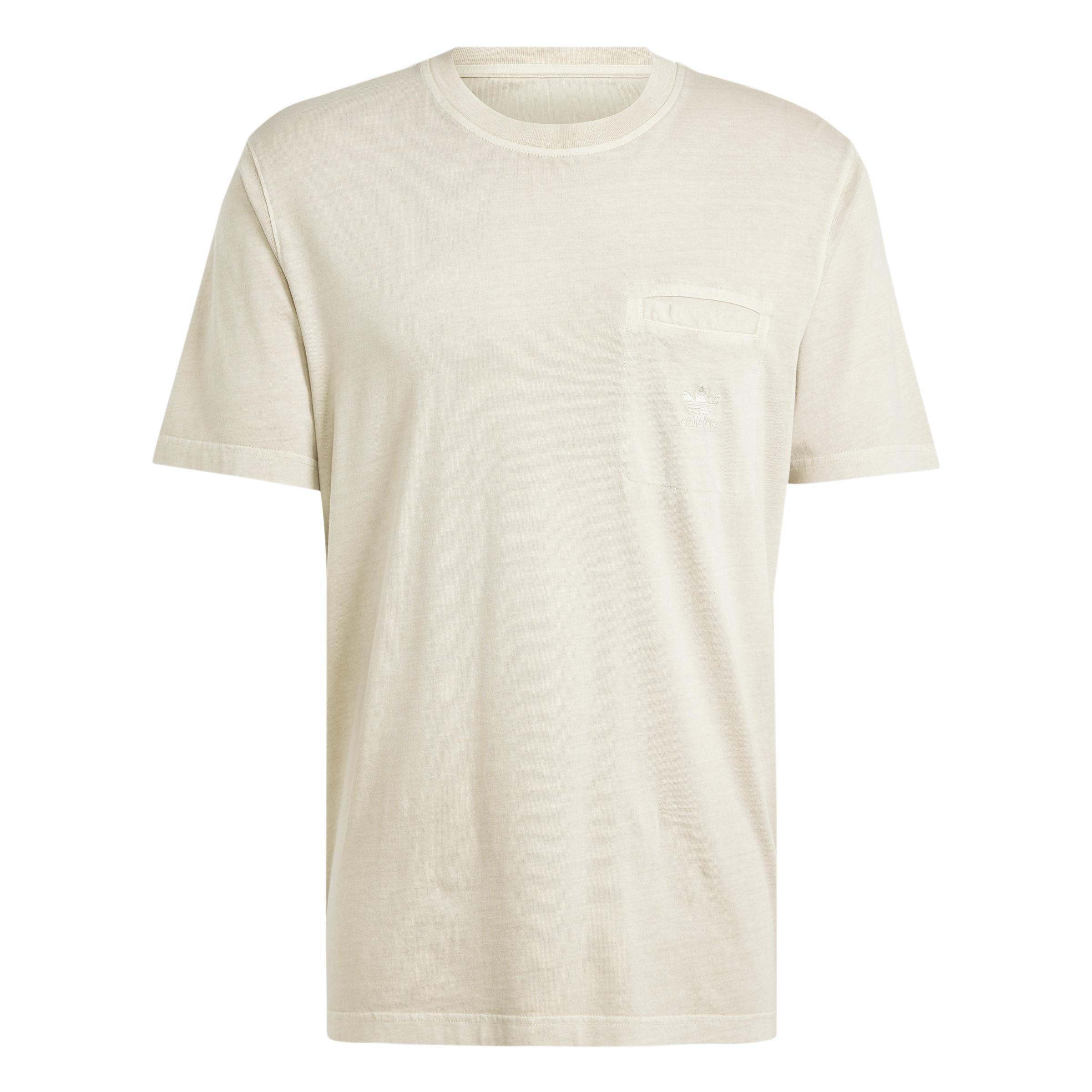Trefoil Essentials + Dye Pocket T-Shirt, Beige, A901_ONE, large image number 0