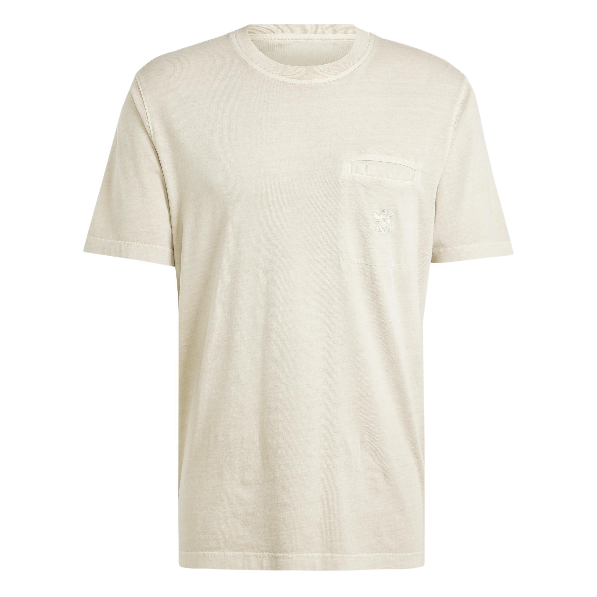 Trefoil Essentials + Dye Pocket T-Shirt, Beige, A901_ONE, large image number 1