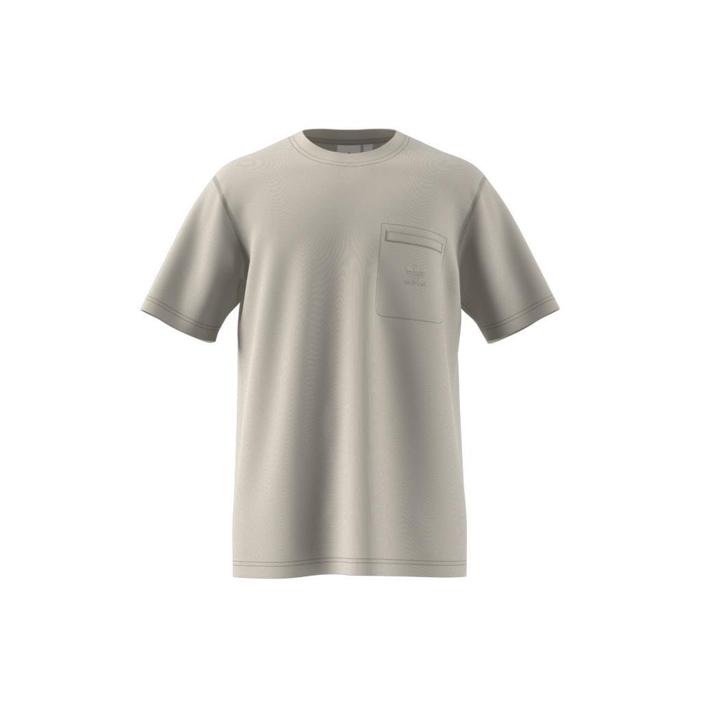 Trefoil Essentials + Dye Pocket T-Shirt, Beige, A901_ONE, large image number 10