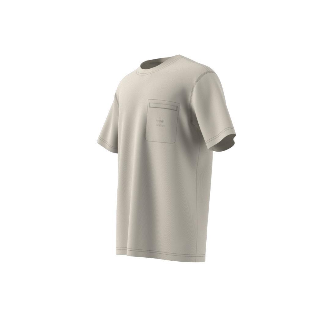 Trefoil Essentials + Dye Pocket T-Shirt, Beige, A901_ONE, large image number 13