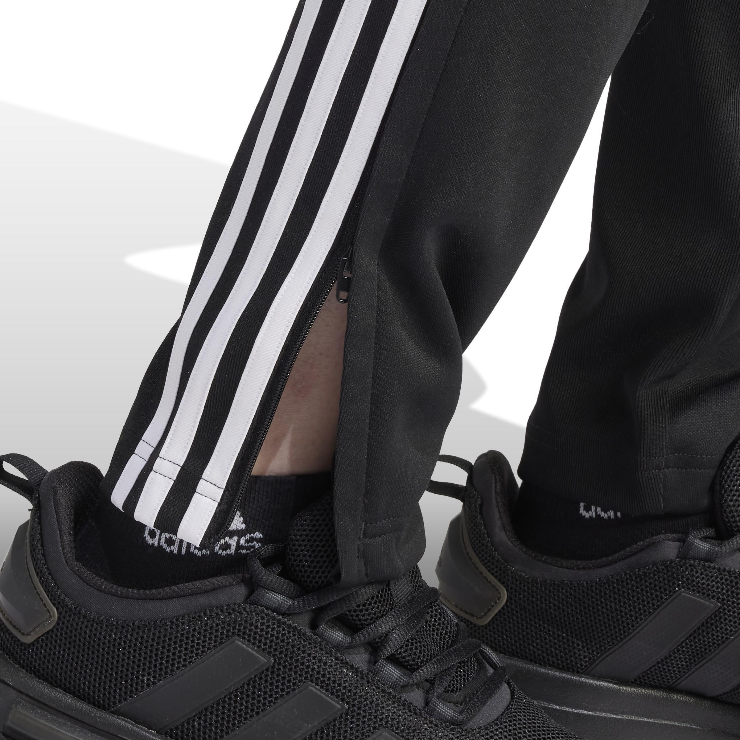 Sereno AEROREADY Cut 3-Stripes Slim Tapered Tracksuit Bottoms, Black, , large image number 4