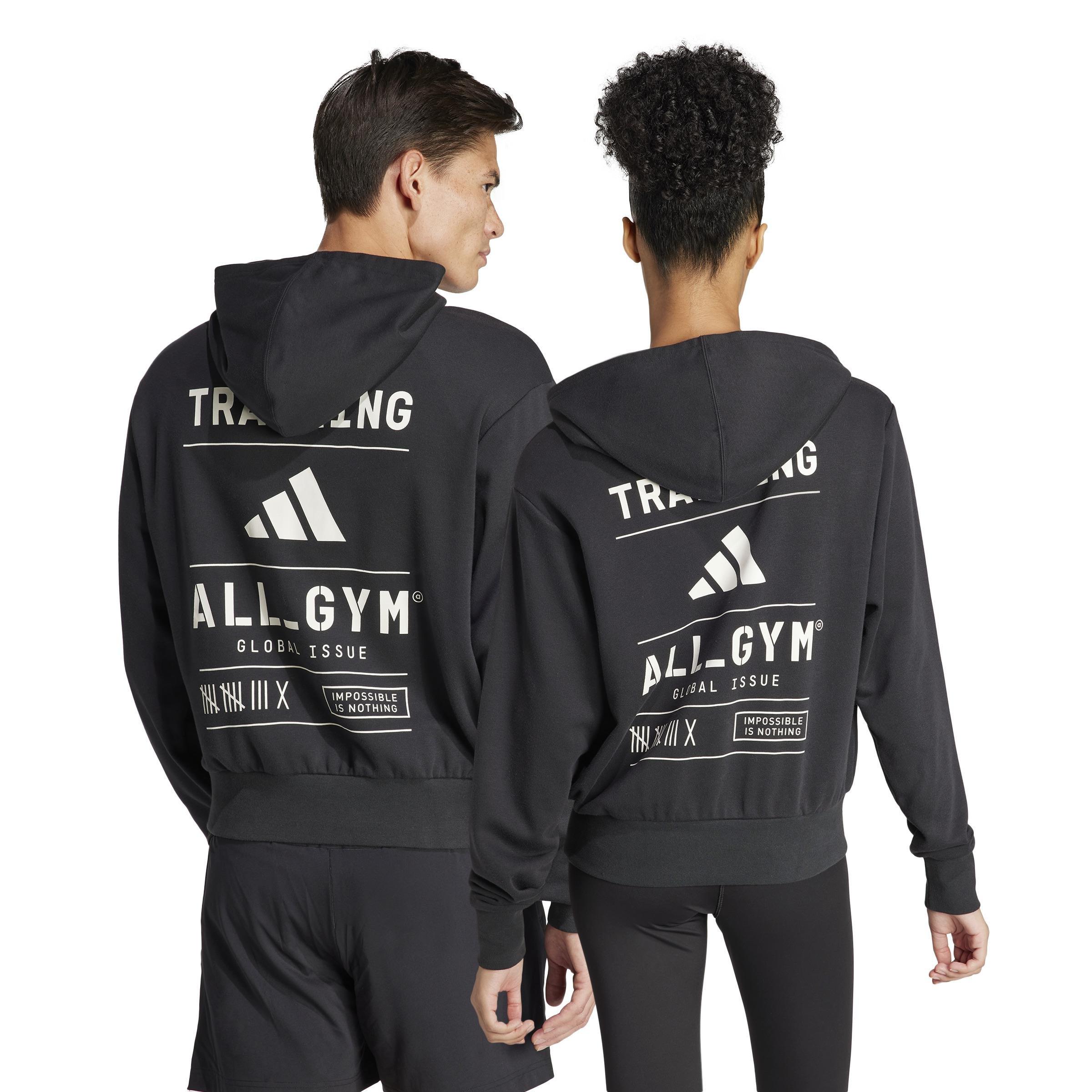 Unisex All-Gym Category Pump Cover Hoodie, Black, A901_ONE, large image number 3