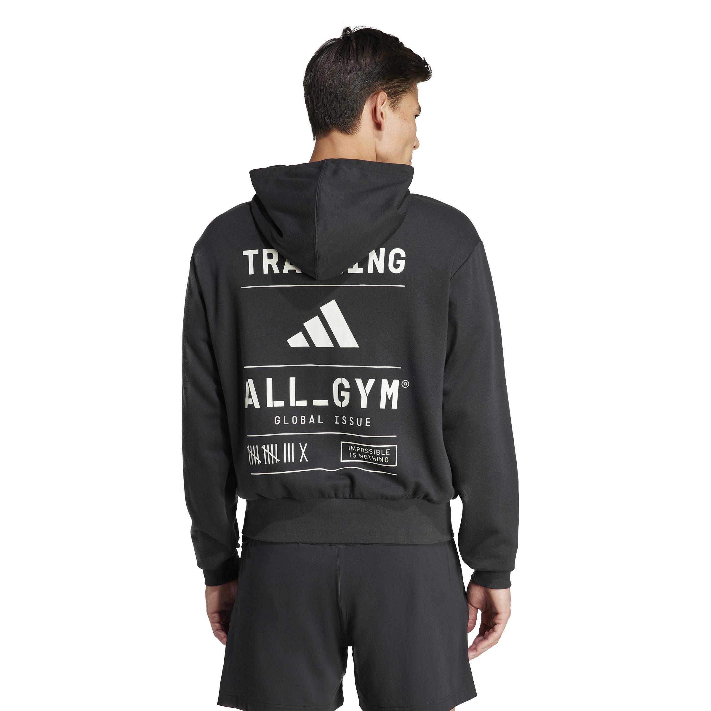 Unisex All-Gym Category Pump Cover Hoodie, Black, A901_ONE, large image number 4