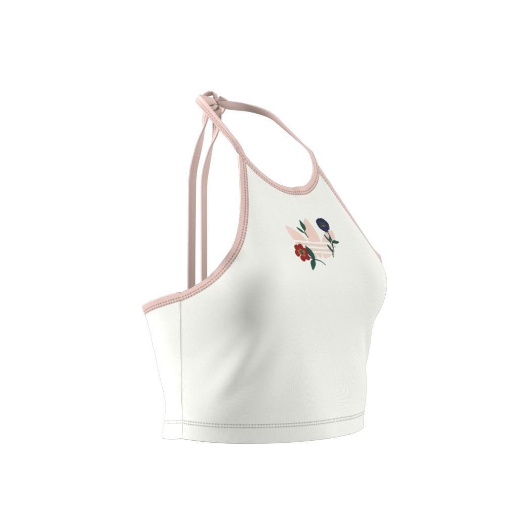 Fashion Graphics Floral Halter Neck Top, White, A901_ONE, large image number 8