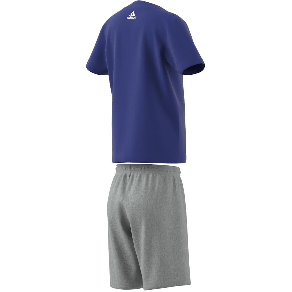 Unisex Kids Essentials Logo Tee And Short Set, Blue, A901_ONE, large image number 7