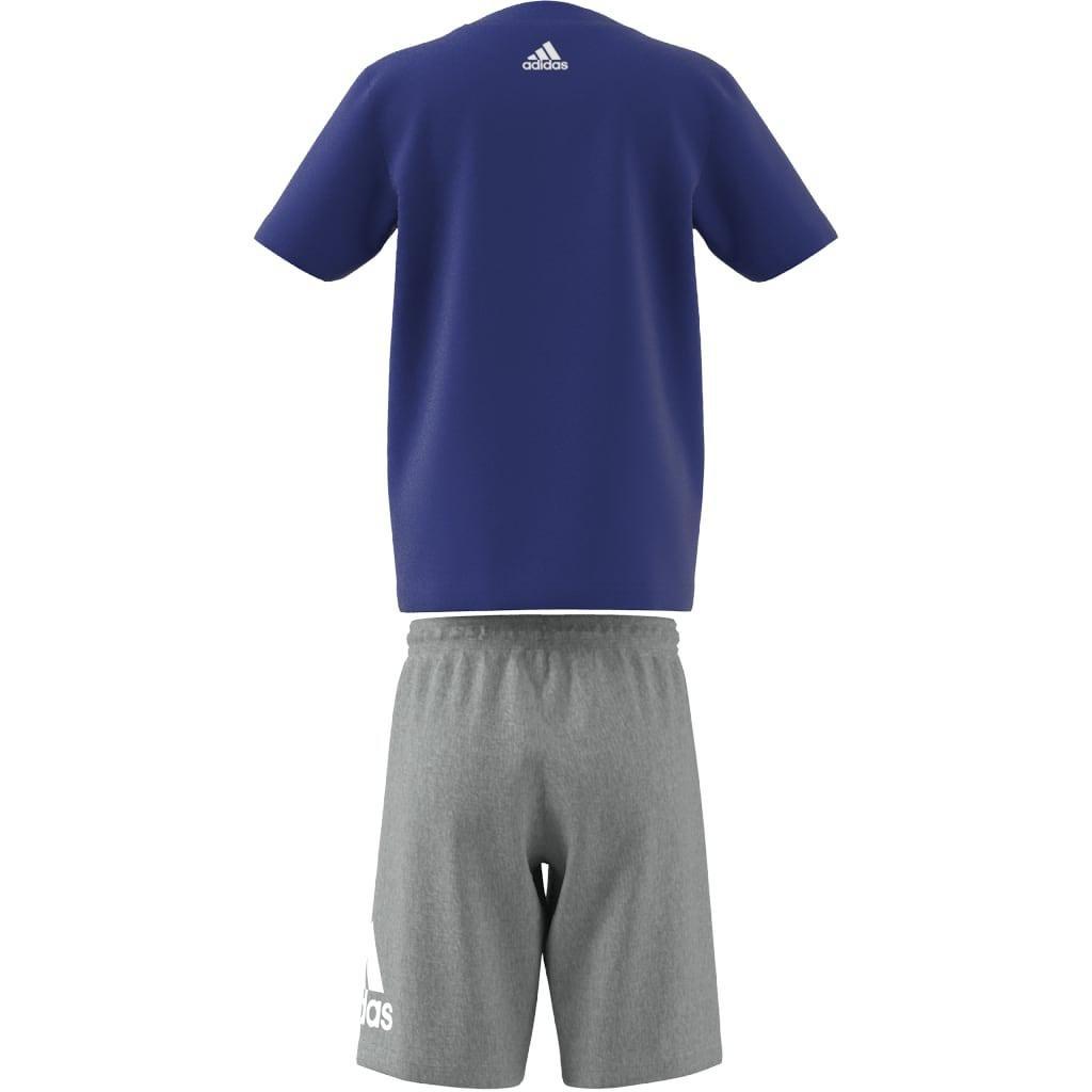 Unisex Kids Essentials Logo Tee And Short Set, Blue, A901_ONE, large image number 12
