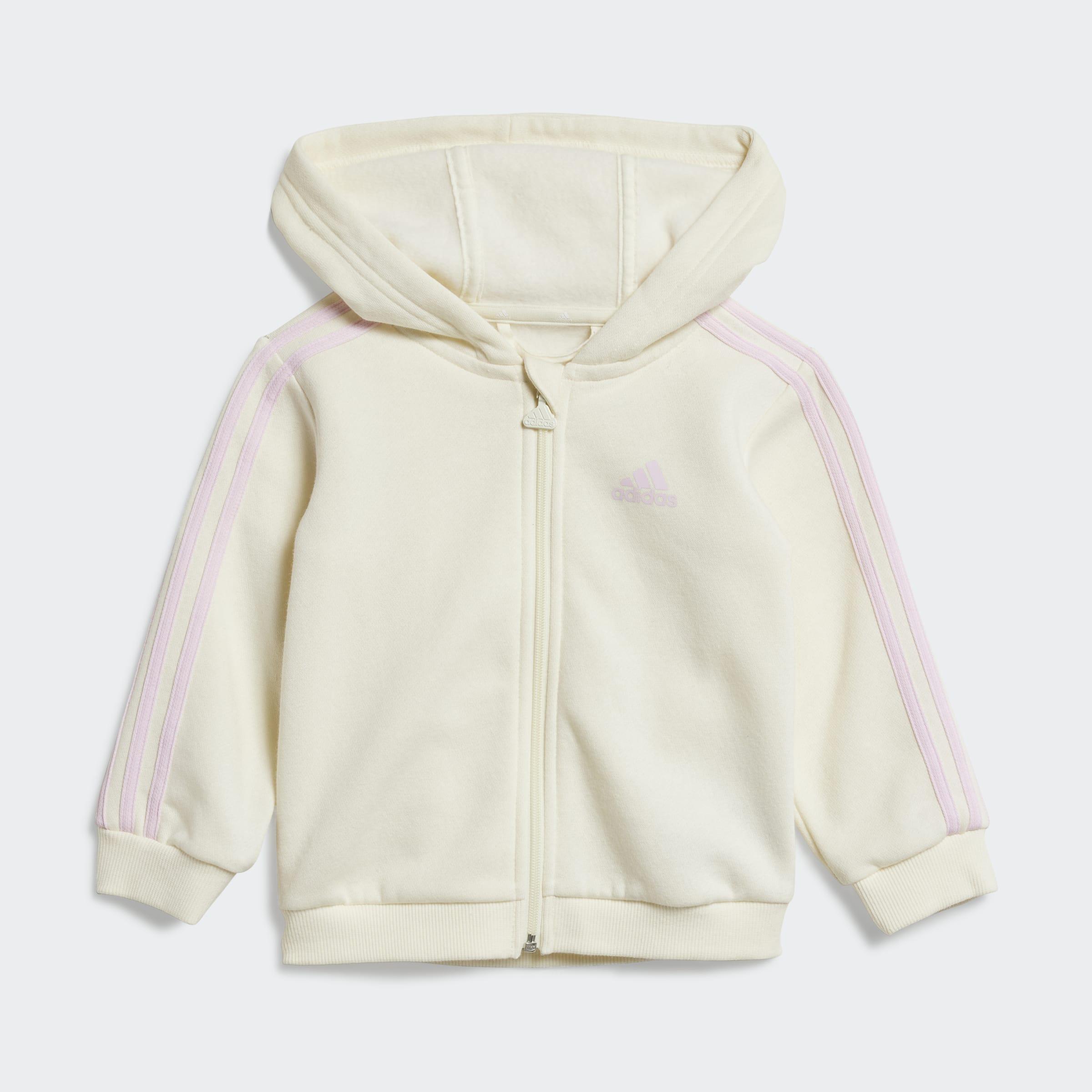 Kids Unisex Essentials Full-Zip Hooded Jogger Set, Beige, A901_ONE, large image number 6