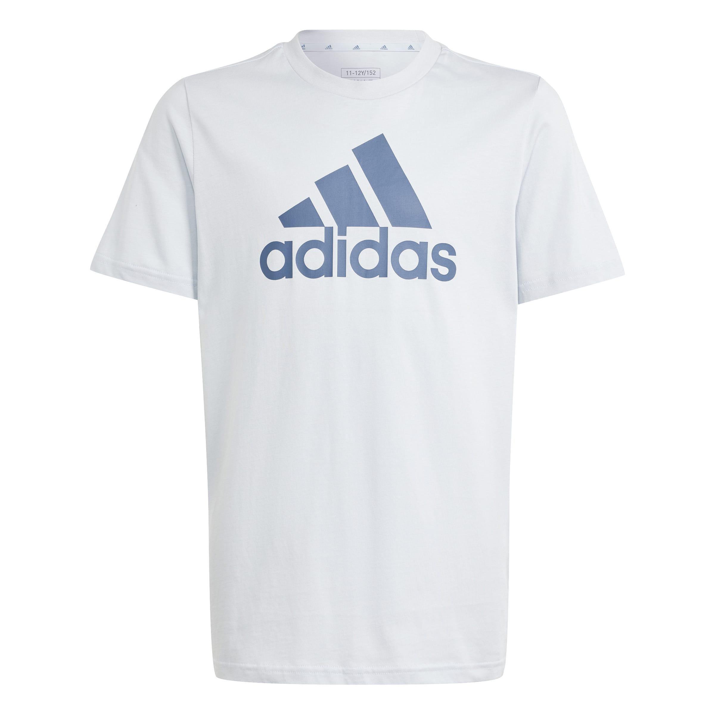 Kids Unisex Essentials Big Logo Cotton T-Shirt, Blue, A901_ONE, large image number 0