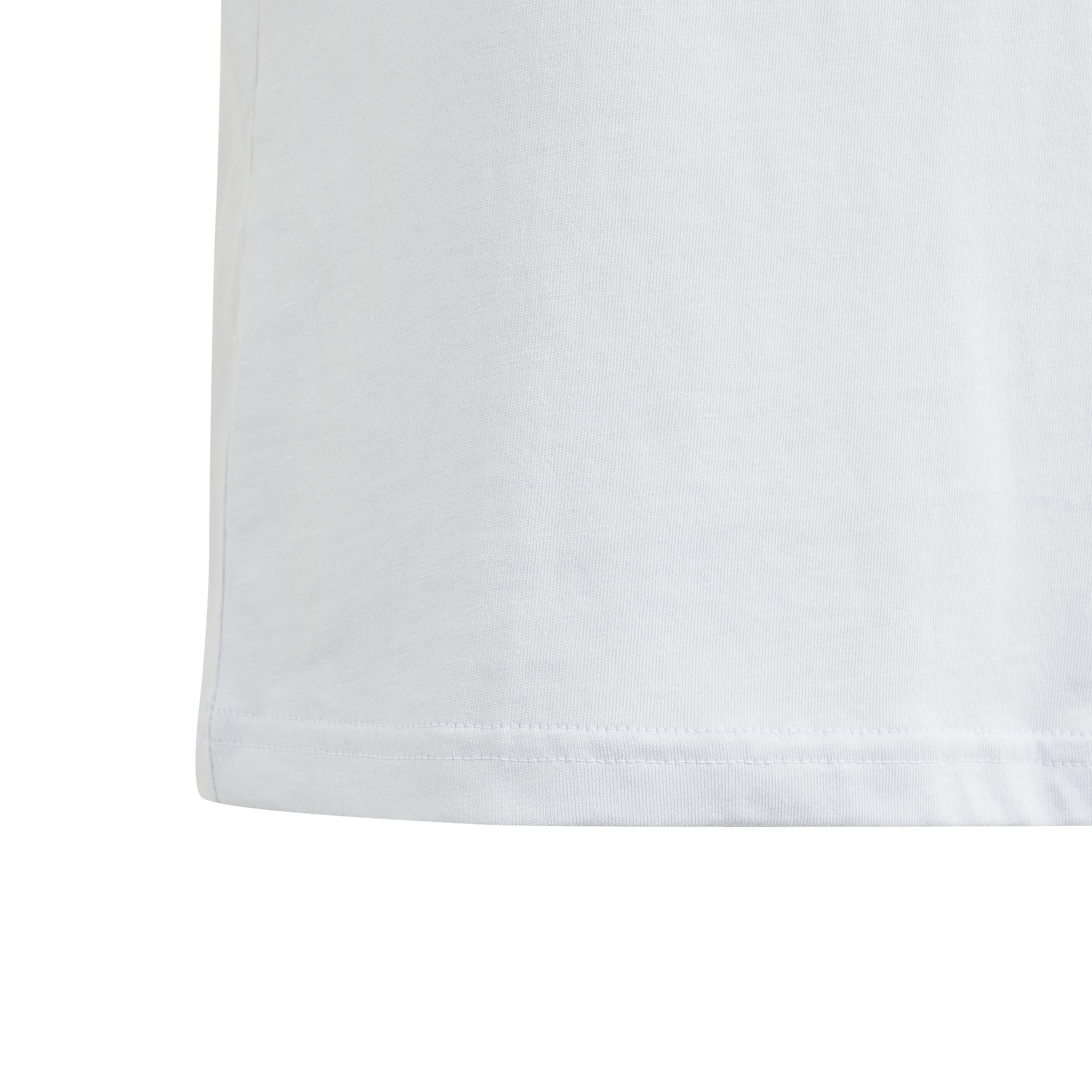 Kids Unisex Essentials Big Logo Cotton T-Shirt, Blue, A901_ONE, large image number 4