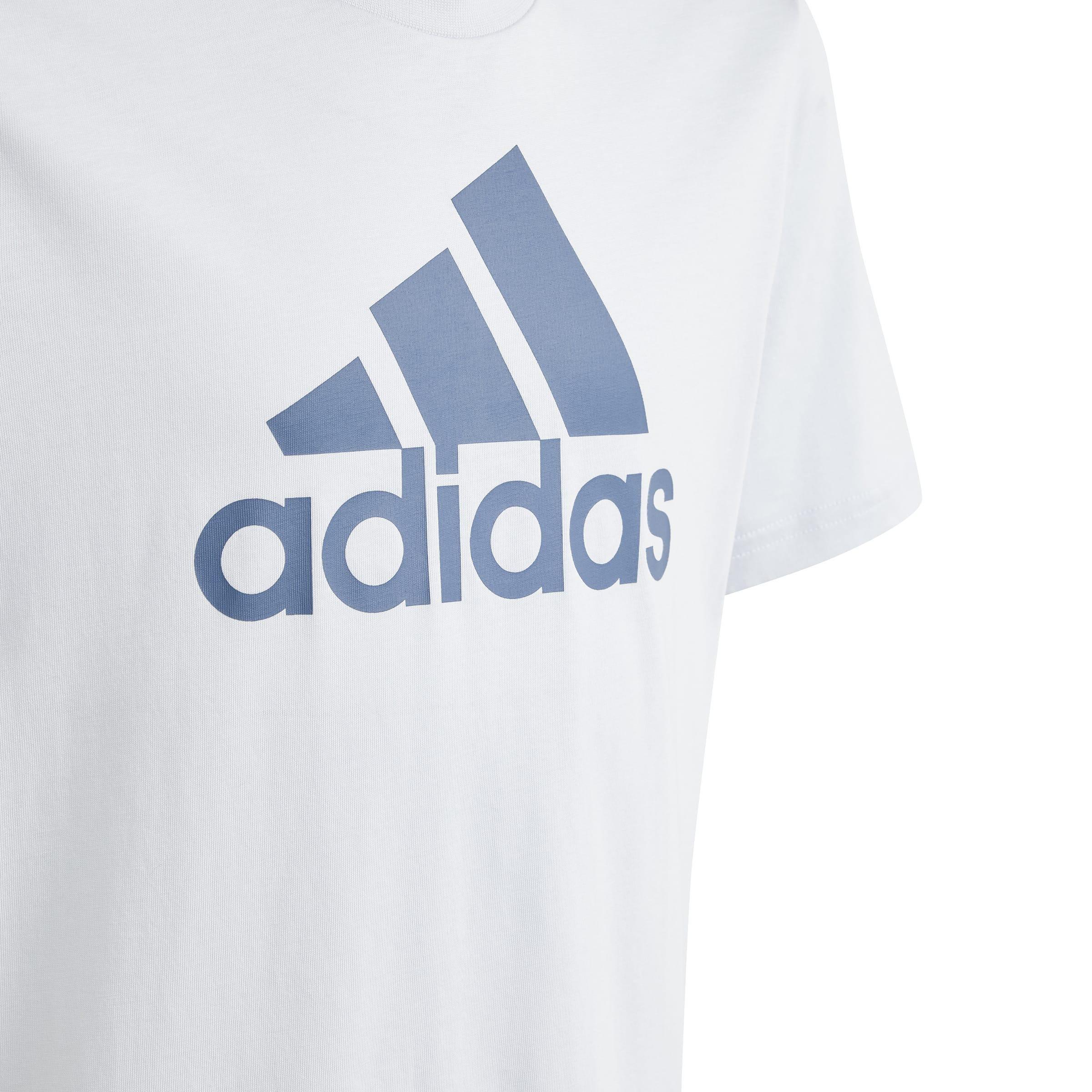 Kids Unisex Essentials Big Logo Cotton T-Shirt, Blue, A901_ONE, large image number 5