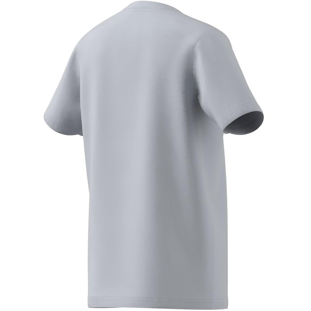 Kids Unisex Essentials Big Logo Cotton T-Shirt, Blue, A901_ONE, large image number 7