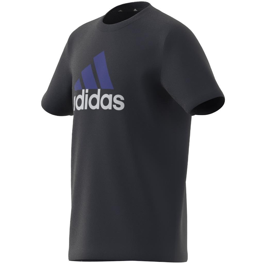 Unisex Kids Essentials Two-Colour Big Logo Cotton T-Shirt, Blue, A901_ONE, large image number 7