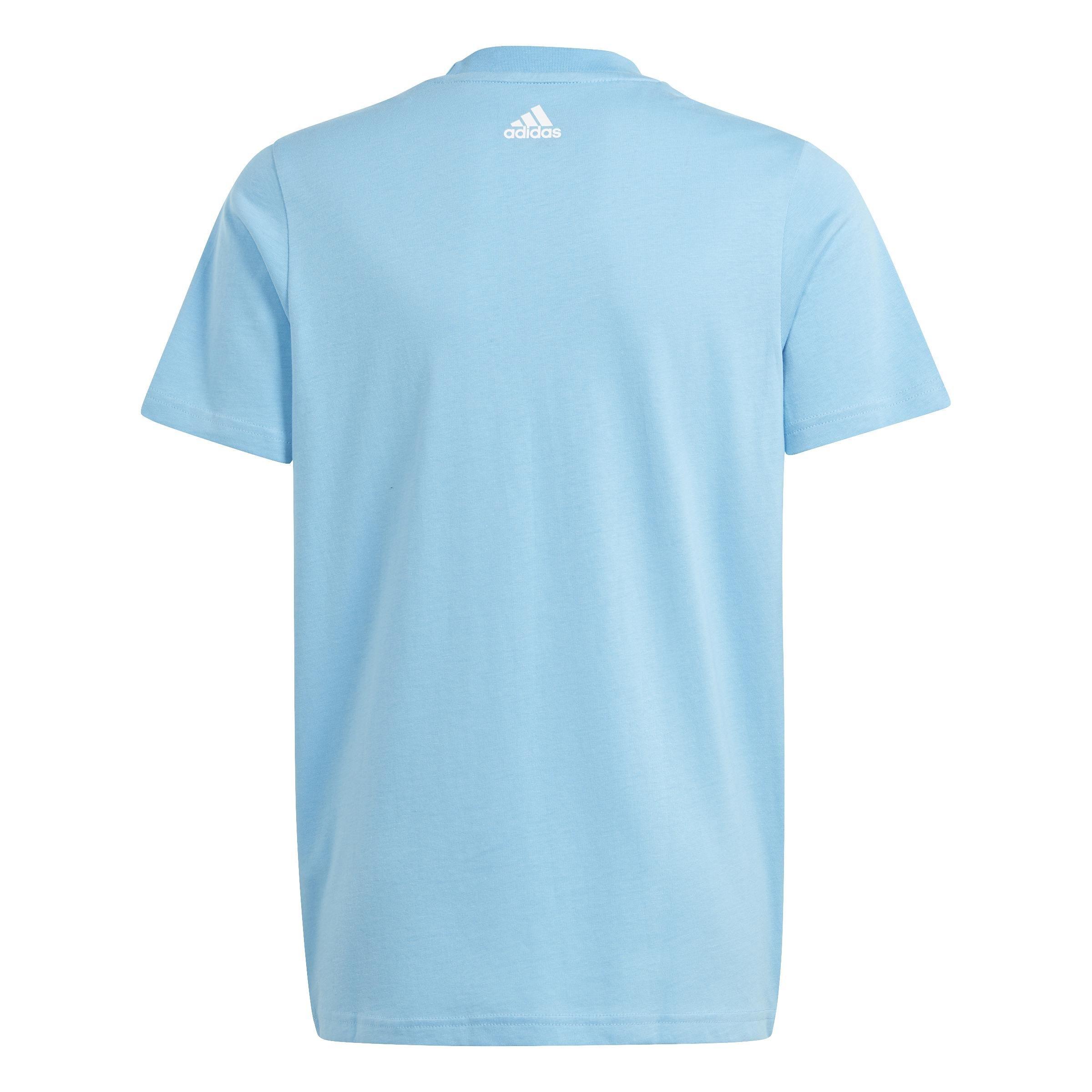 Unisex Kids Essentials Two-Color Big Logo Cotton T-Shirt, Blue, A901_ONE, large image number 2
