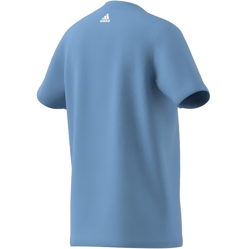 Unisex Kids Essentials Two-Color Big Logo Cotton T-Shirt, Blue, A901_ONE, large image number 6