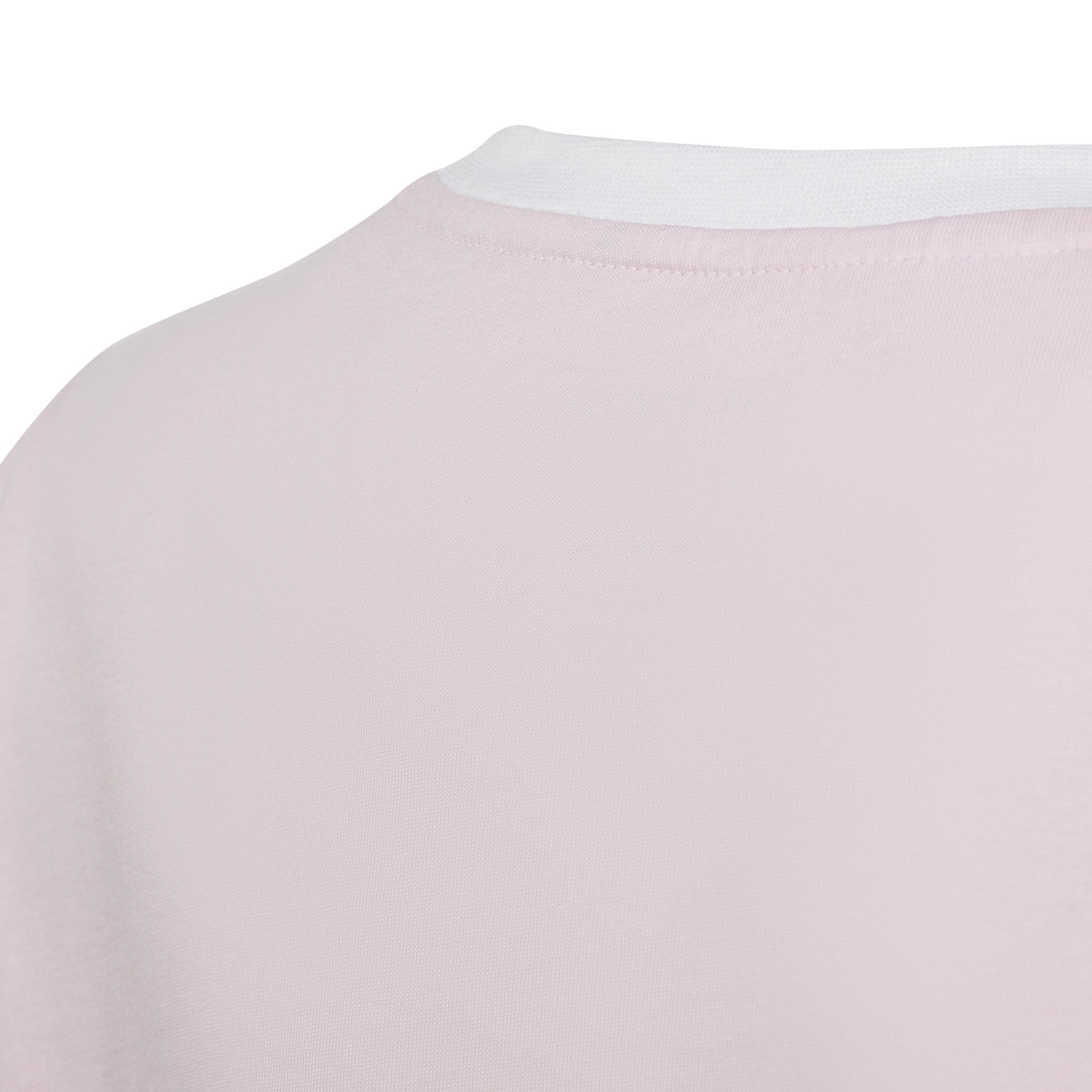 Kids Essentials 3-Stripes Boyfriend T-Shirt, Pink, A901_ONE, large image number 5