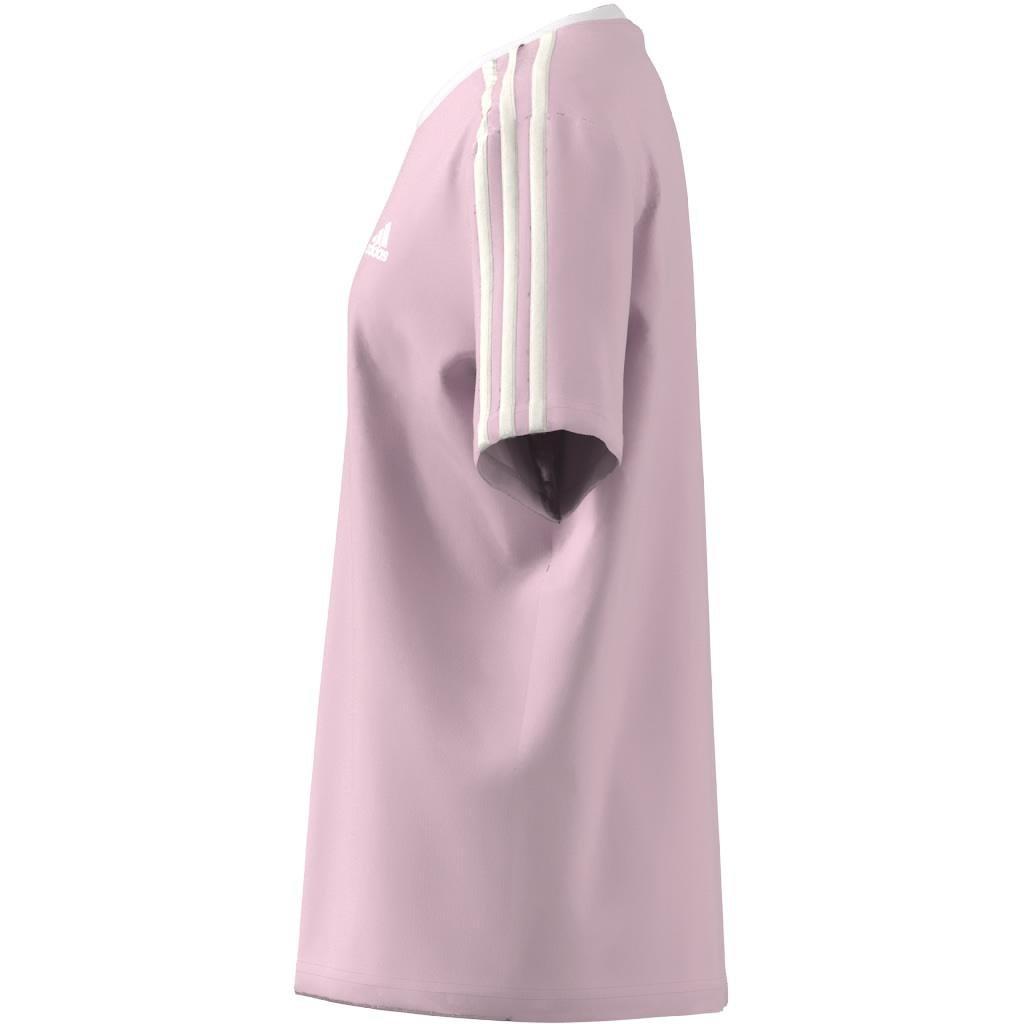 Kids Essentials 3-Stripes Boyfriend T-Shirt, Pink, A901_ONE, large image number 6