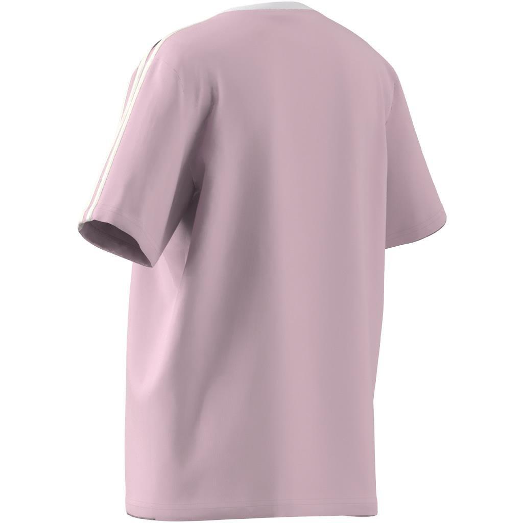 Kids Essentials 3-Stripes Boyfriend T-Shirt, Pink, A901_ONE, large image number 7