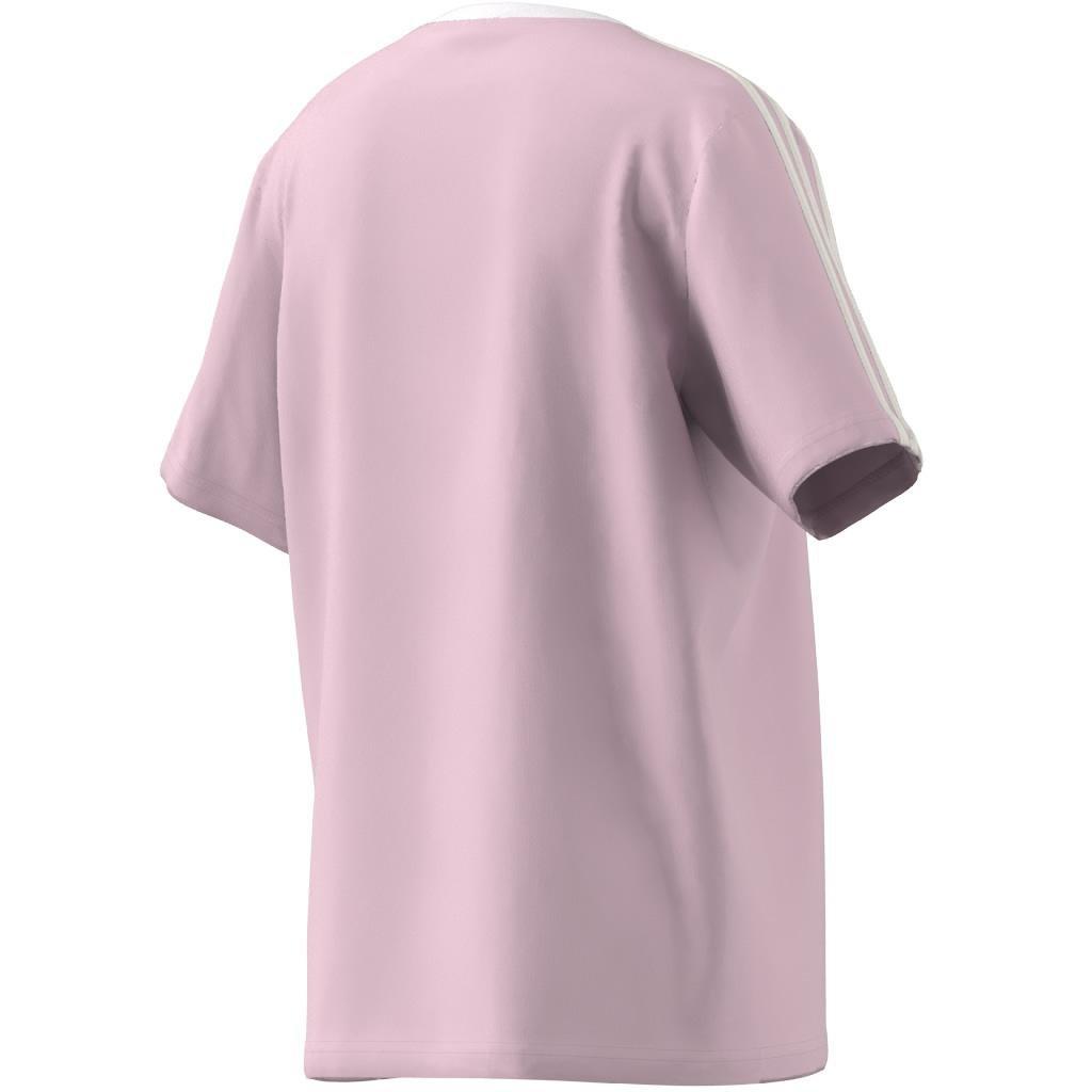 Kids Essentials 3-Stripes Boyfriend T-Shirt, Pink, A901_ONE, large image number 8