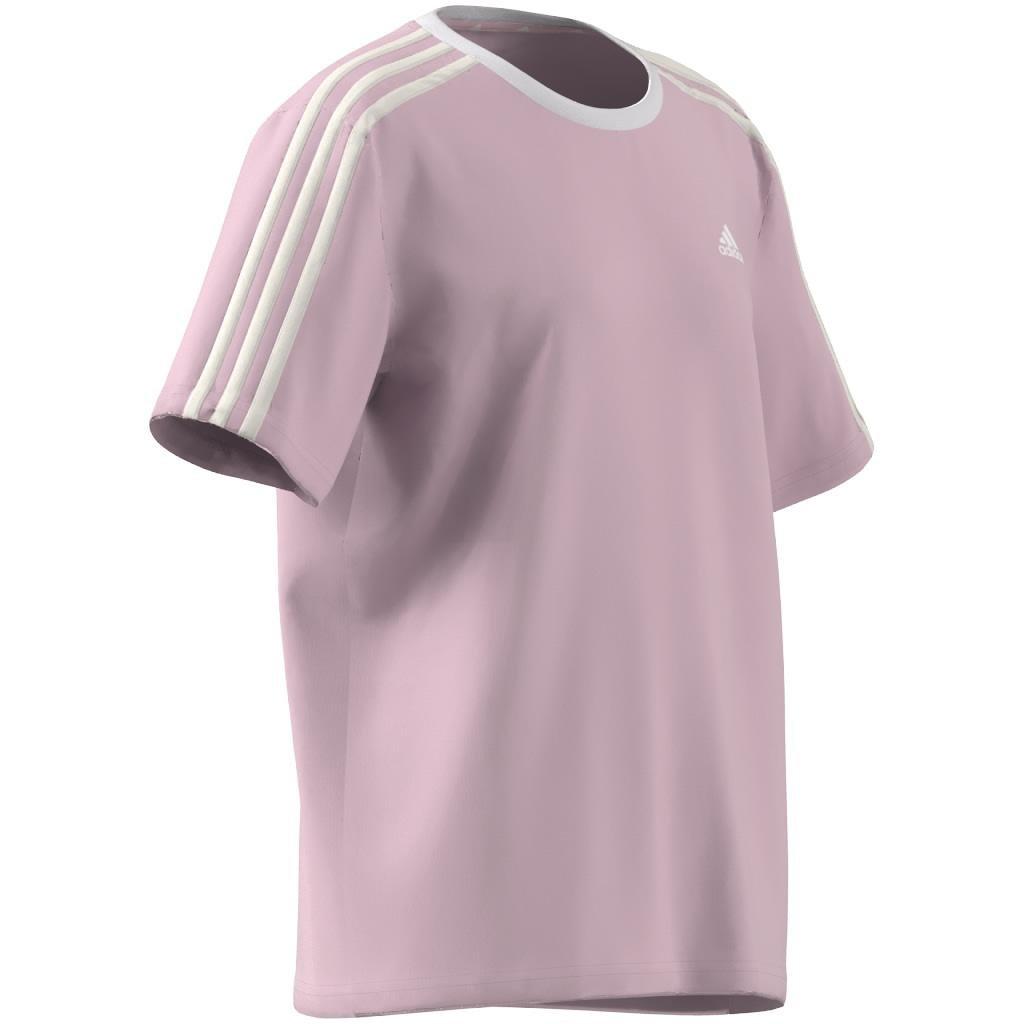 Kids Essentials 3-Stripes Boyfriend T-Shirt, Pink, A901_ONE, large image number 10