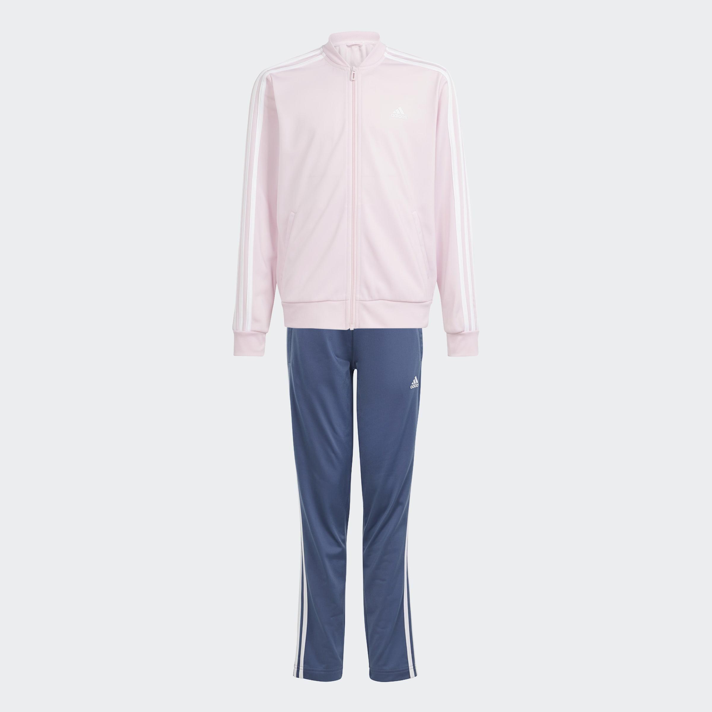 Kids Essentials 3-Stripes Track Suit, Pink