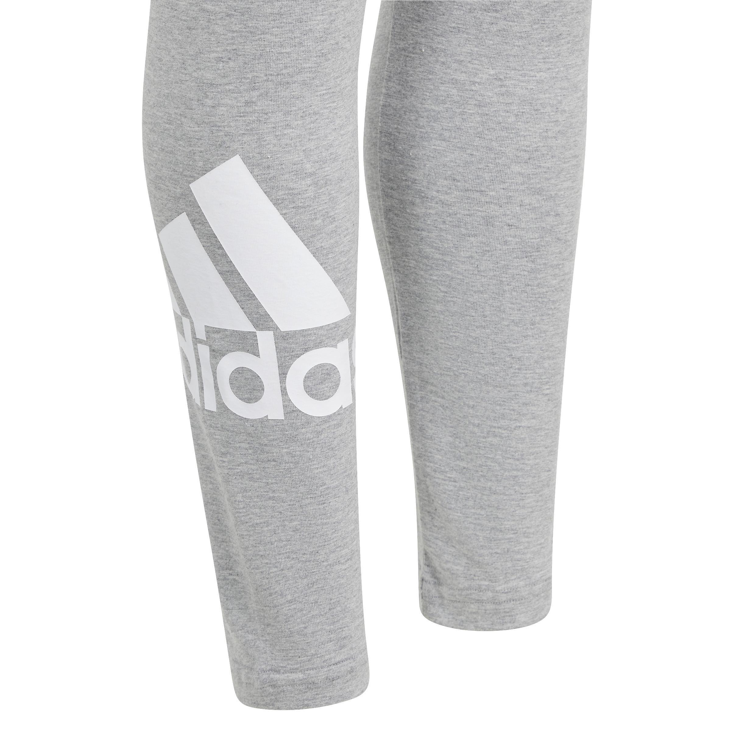 Kids Essentials Big Logo Cotton Leggings, Grey, , large image number 3
