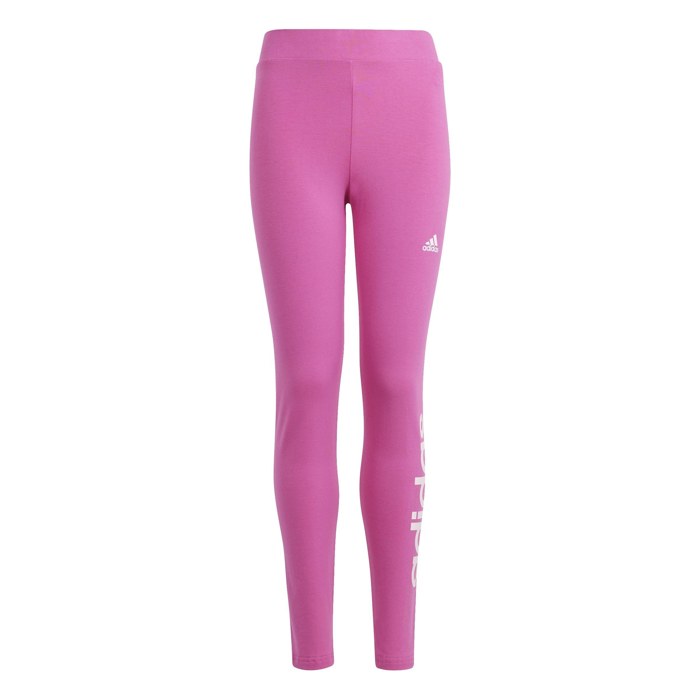 Kids Essentials Linear Logo Cotton Leggings, Pink, , large image number 0