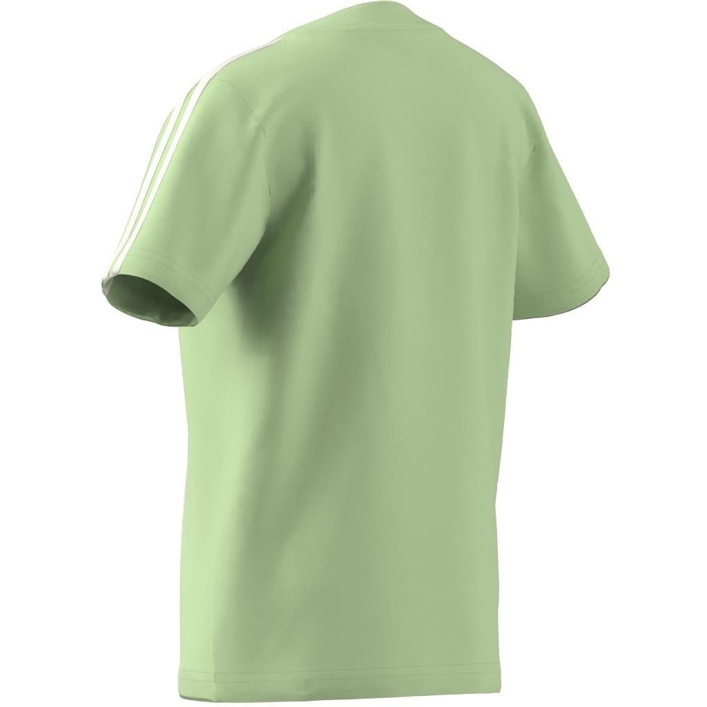 Unisex Kids Essentials 3-Stripes Cotton T-Shirt, Green, , large image number 12