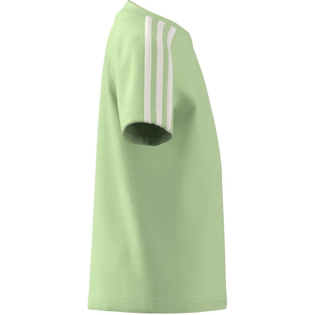 Unisex Kids Essentials 3-Stripes Cotton T-Shirt, Green, , large image number 13