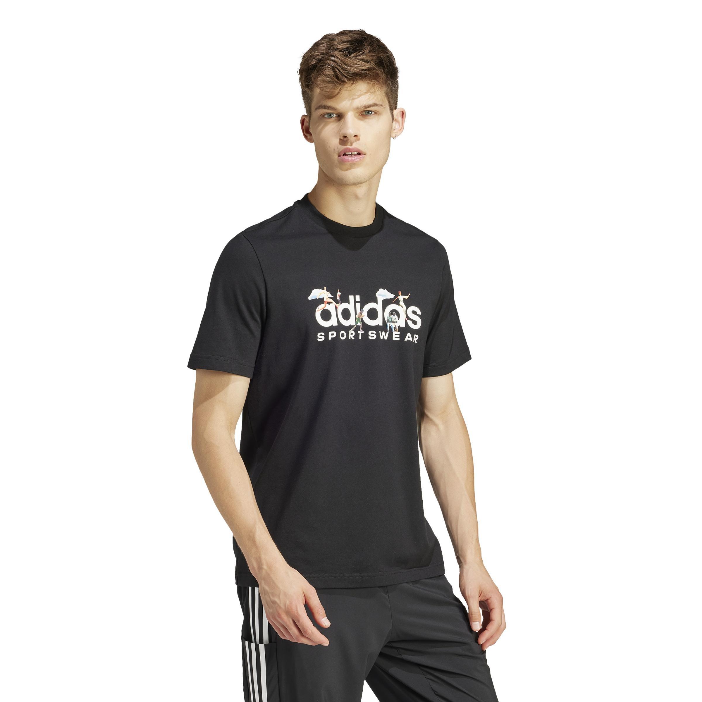 Landscape Sportswear Graphic T-Shirt, Black, A901_ONE, large image number 8