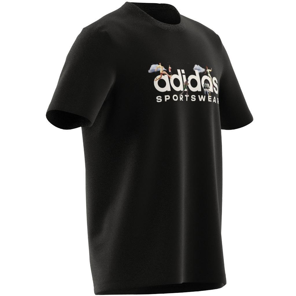 Landscape Sportswear Graphic T-Shirt, Black, A901_ONE, large image number 10