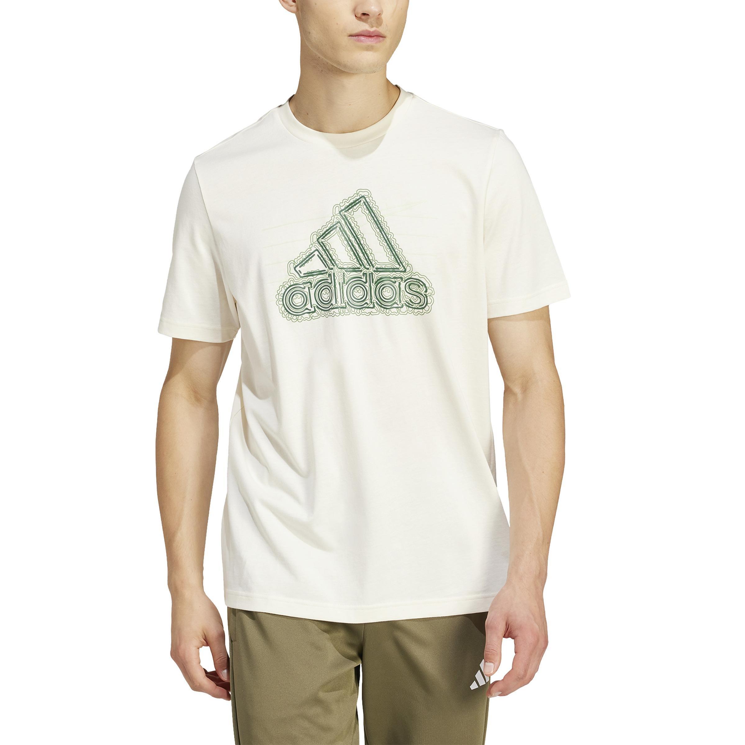 Growth Badge Graphic T-Shirt, White, , large image number 2