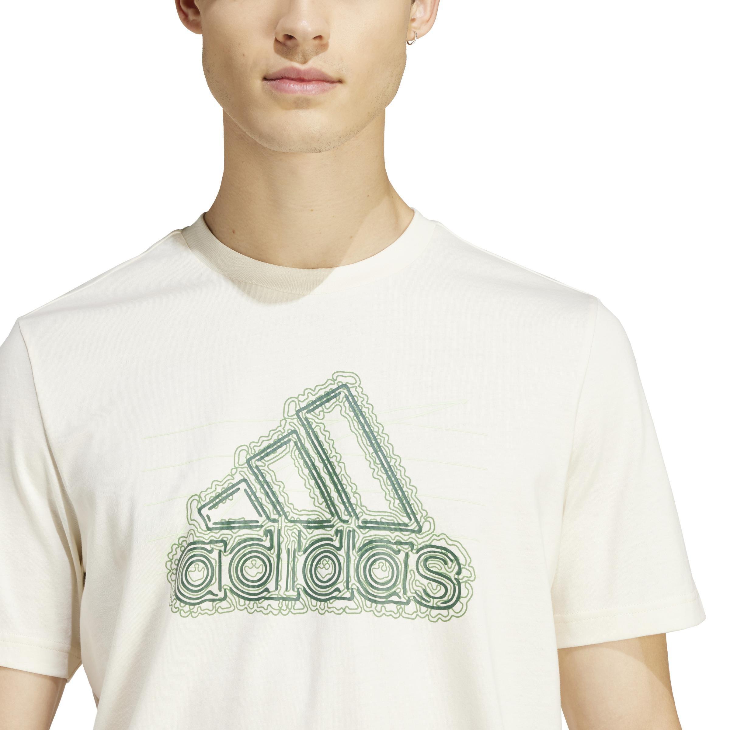Growth Badge Graphic T-Shirt, White, , large image number 5