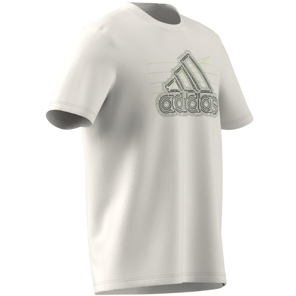 Growth Badge Graphic T-Shirt, White, , large image number 10