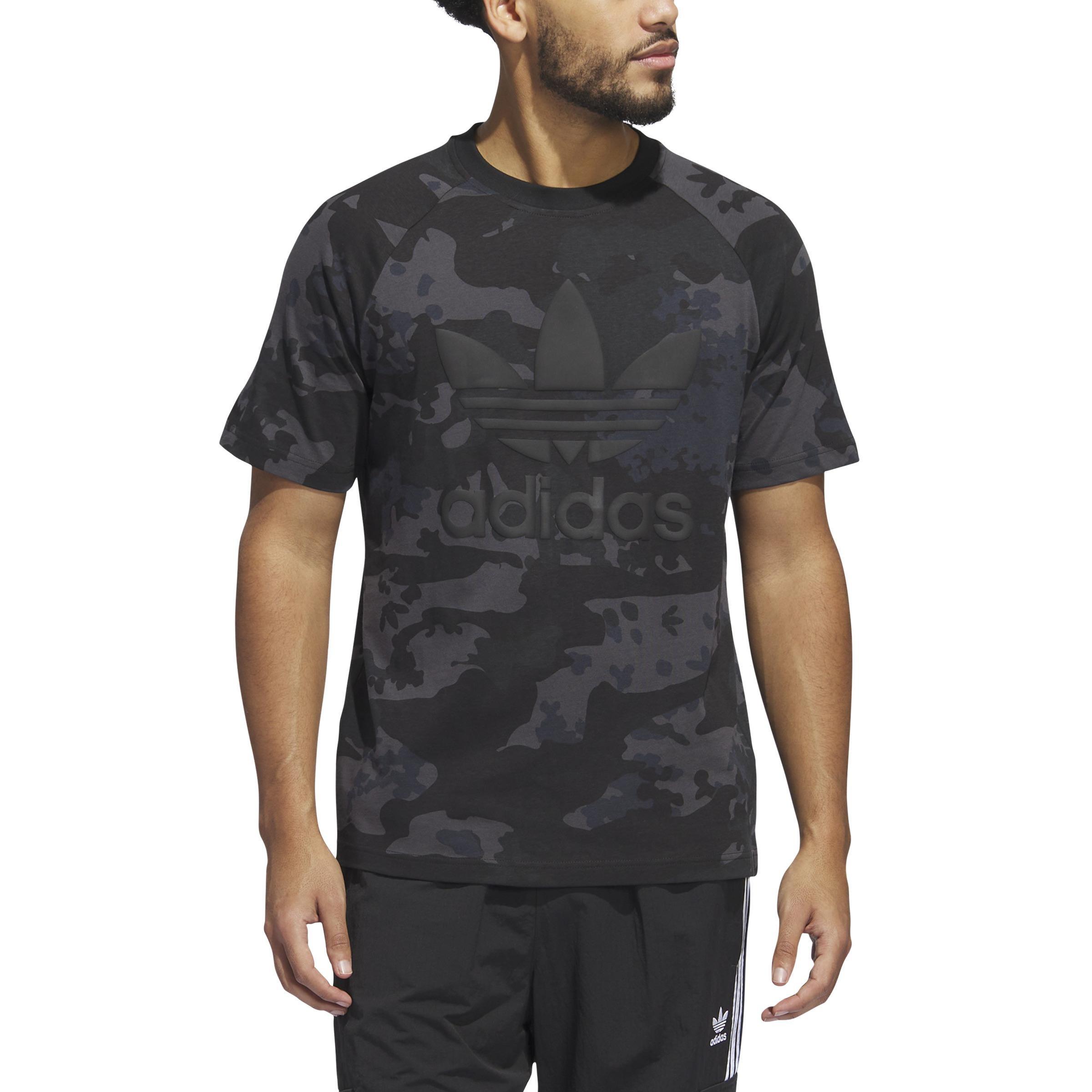 Camo Trefoil T-Shirt, Black, A901_ONE, large image number 1