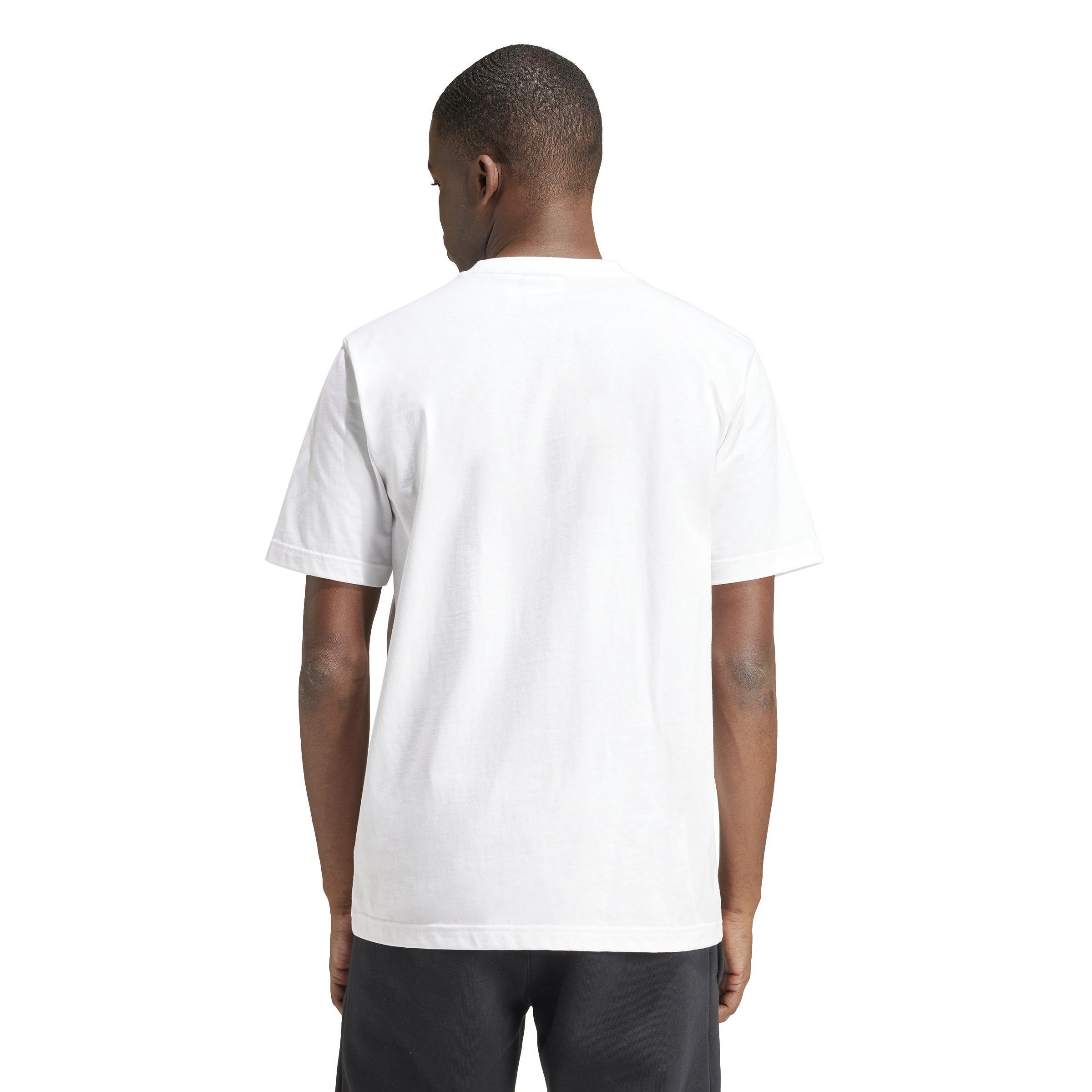 Camo White Trefoil T-Shirt, White, A901_ONE, large image number 3