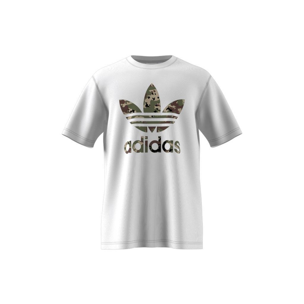 Camo White Trefoil T-Shirt, White, , large image number 8