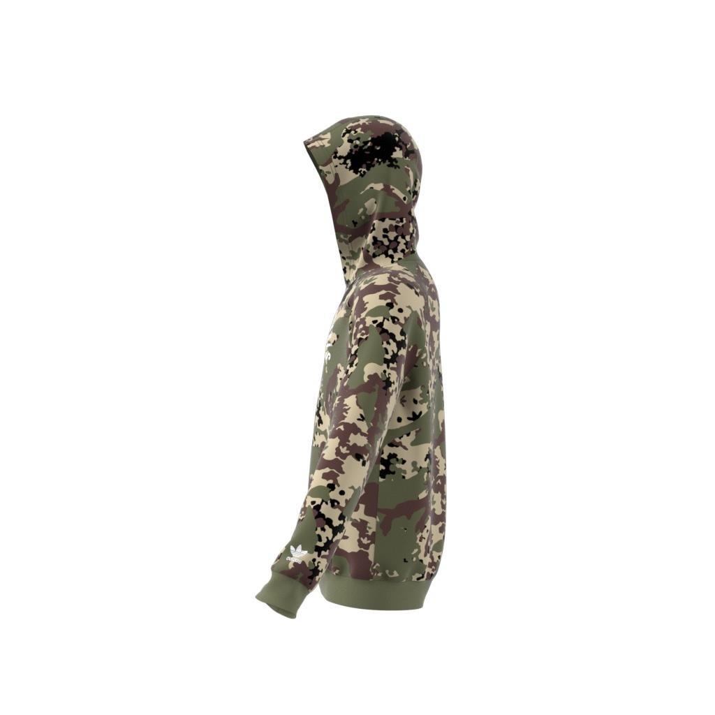 Unisex Kids Camo Hoodie, Green, , large image number 4