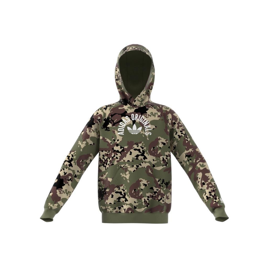 Unisex Kids Camo Hoodie, Green, , large image number 6