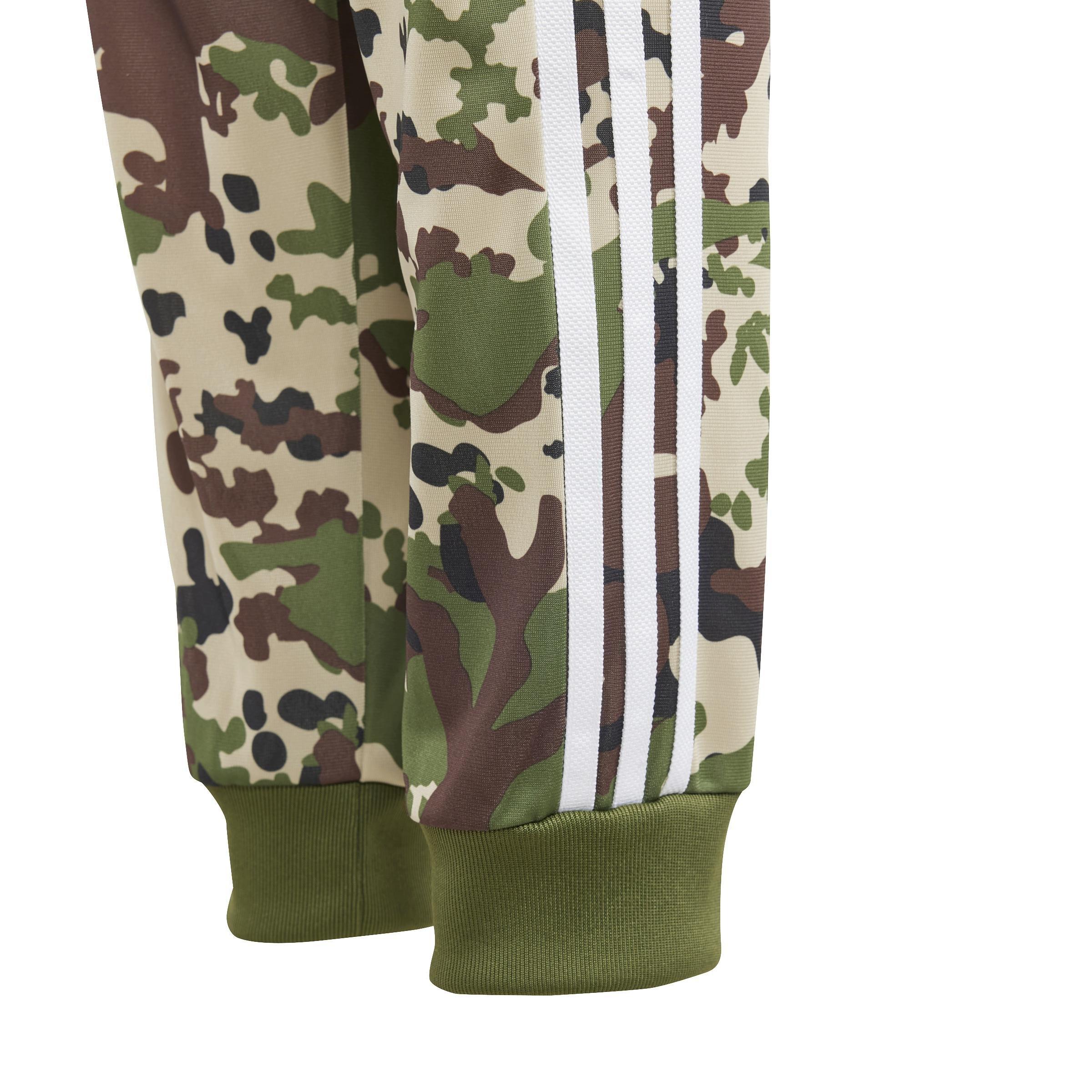 Unisex Kids Camo SST Tracksuit Bottoms, Green, , large image number 5