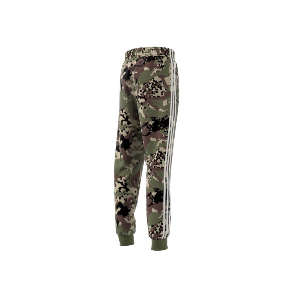 Unisex Kids Camo SST Tracksuit Bottoms, Green, , large image number 8